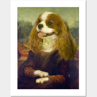 Mona Lisa Cavalier King Charles Spaniel Posters and Art